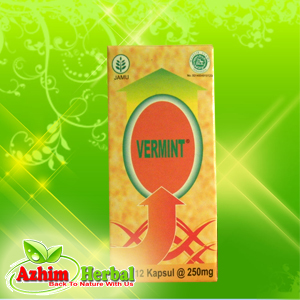 Vermint azhim herbal- herbal demam dan typus- kapsul cacing